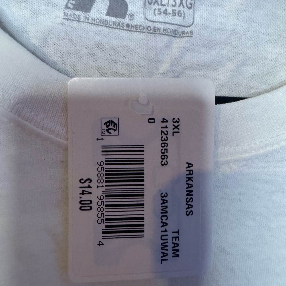 Russell Athletic White Arkansas Razorbacks Tee - Picture 4 of 4